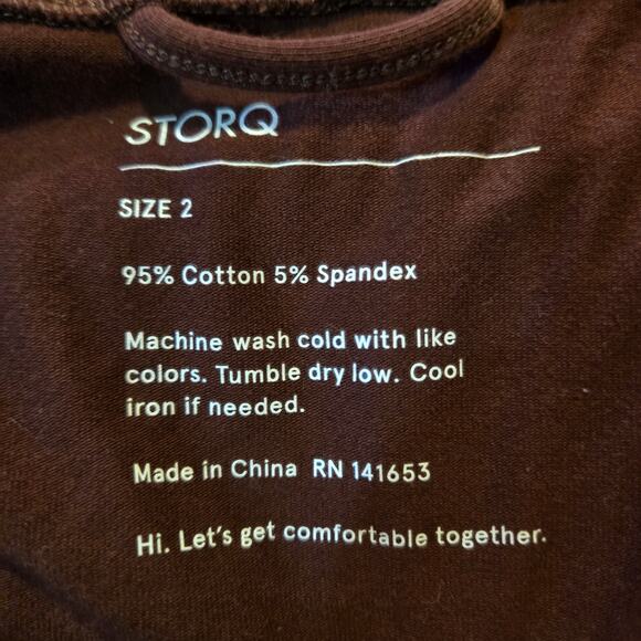 Storq SoftKnit Maternity Robe Large Brown Belt Missing Small Stain - Picture 4 of 7